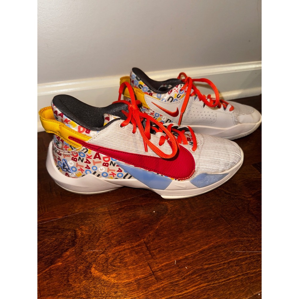 Nike Zoom Freak 2 Letter Bro Alphabet Soup GS 6.5Y Womens 8